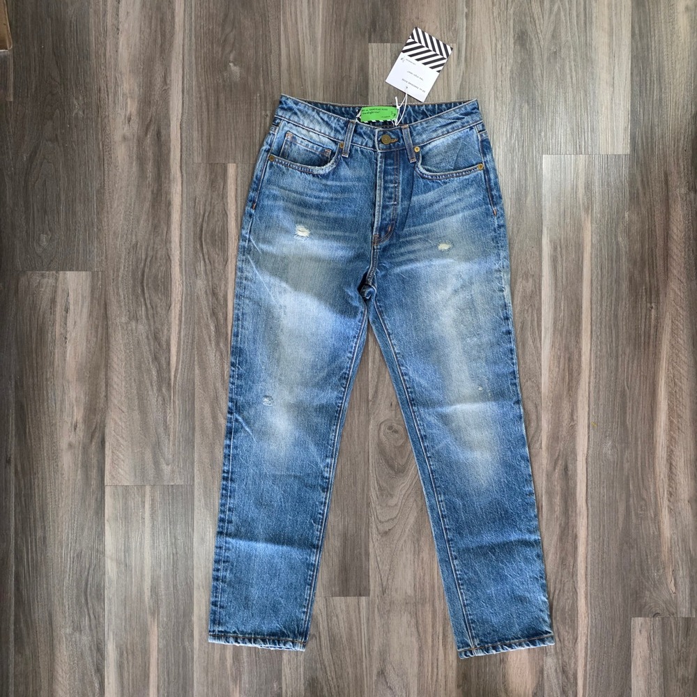 SR vs Sandrine Rose The Virgin Label High Rise Straight Jeans Indigo Size 26